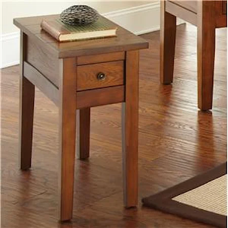 Chairside End Table with Drawer